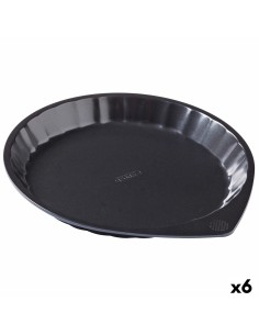 Moule à gâteaux Pyrex Magic Noir Métal Plat Rond Ø 30 cm 6 Unités