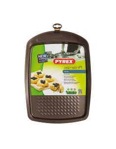 Moule pour four Pyrex Asimetria Rectangulaire Noir Métal 33 x 25 cm (6 Unités) 2