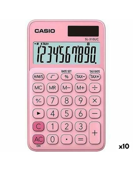 Calculatrice Casio SL-310UC Rose (10 Unités)