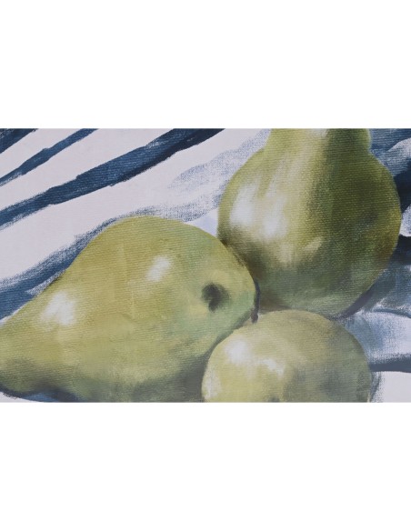 Cadre Home ESPRIT Jaune Bleu Blanc Vert Fruits méditerranéen 60 x 2,5 x 45 cm (2 Unités)