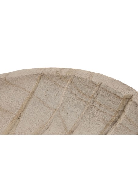 Centre de Table DKD Home Decor Marron Naturel Tropical Feuille d'une plante 29 x 23 x 4 cm