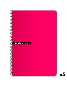 Cahier ENRI à carreaux Rouge Din A4 (5 Unités)