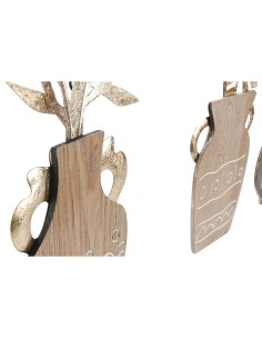 Figurine Décorative Home ESPRIT Naturel Vase Boho 28,5 x 2 x 50 cm (4 Unités) 2