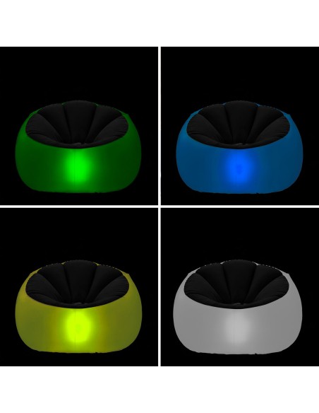 Fauteuil Gonflable avec LED Multicolore et Télécommande Chight InnovaGoods