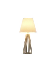 Lampe de bureau Home ESPRIT Blanc Bois 50 W 220 V 30 x 30 x 61 cm
