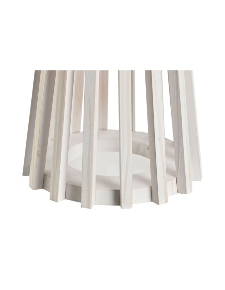 Lampe de bureau Home ESPRIT Blanc Bois 50 W 220 V 30 x 30 x 61 cm