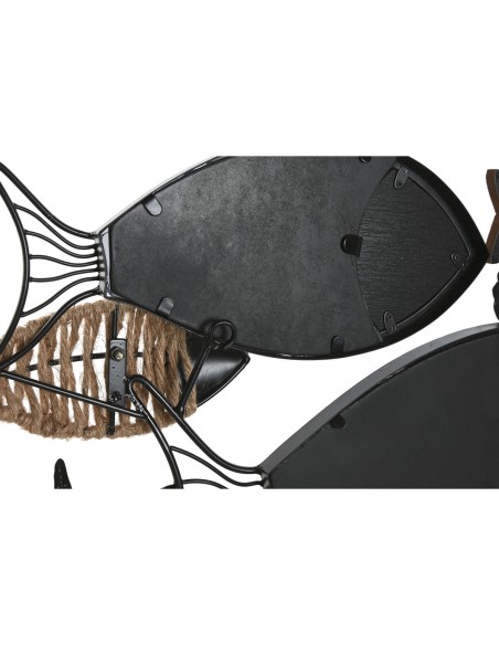 Miroir mural Home ESPRIT Noir Naturel Poissons 83 x 5,5 x 36 cm