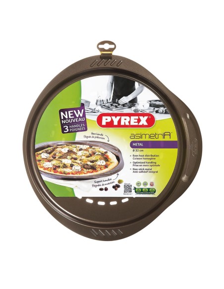 Moule à pizza Pyrex Asimetria Métal Ø 32 cm (6 Unités)