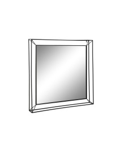 Miroir mural Home ESPRIT Noir Vintage 90 x 10 x 90 cm 2