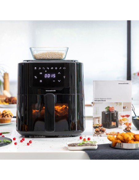 Friteuse à Air avec Balance InnovaGoods Fryinn Balance 5000 Noir 1500 W 5 L Acier inoxydable