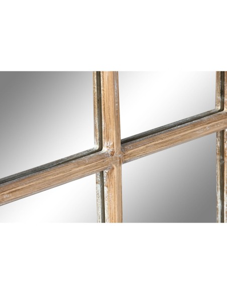 Miroir mural Home ESPRIT Naturel Fenêtre Décapé 68 x 4 x 128 cm