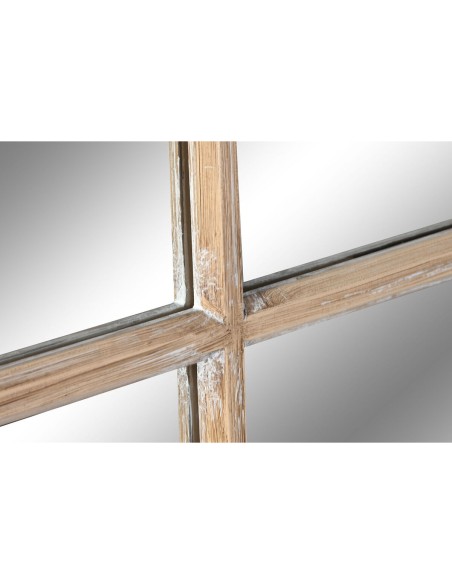 Miroir mural Home ESPRIT Naturel Fenêtre Décapé 80 x 4 x 140 cm