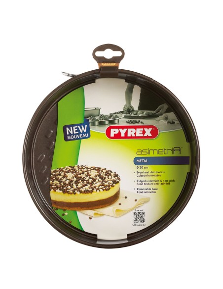Moule pour four Pyrex Asimetria Rond Métal 4 Unités 20 cm