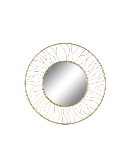 Miroir mural Home ESPRIT Doré 70 x 2 x 70 cm