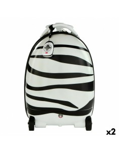 sac à dos Trolley Rastar Enfant Télécommandé Zèbre 2,4 GHz 34 x 48 x 27,5 cm (2 Unités)
