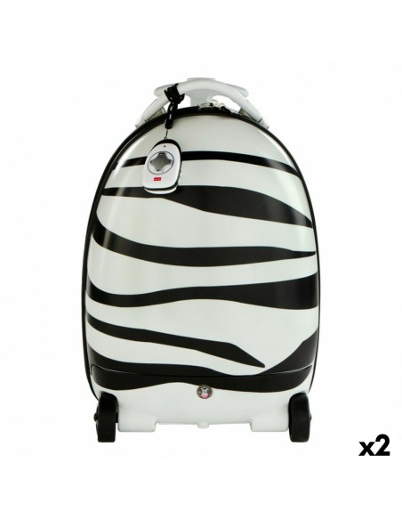 sac à dos Trolley Rastar Enfant Télécommandé Zèbre 2,4 GHz 34 x 48 x 27,5 cm (2 Unités)