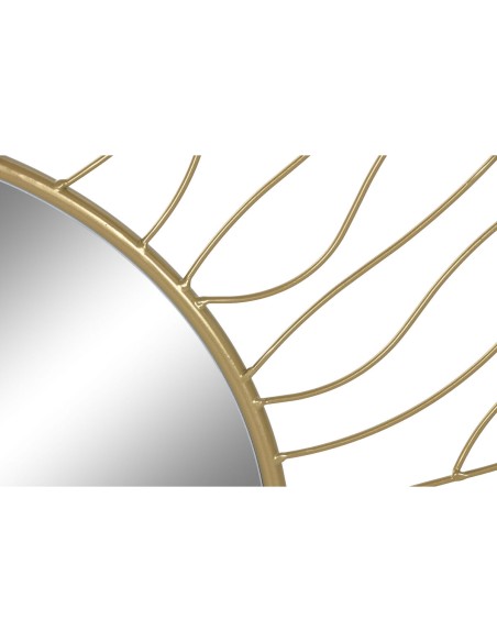 Miroir mural Home ESPRIT Doré 70 x 2 x 70 cm