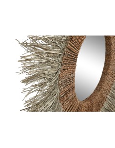 Miroir mural Home ESPRIT Marron Naturel Tropical 130 x 17 x 130 cm 2