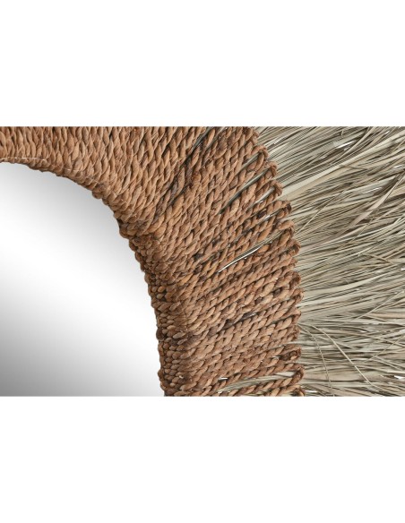Miroir mural Home ESPRIT Marron Naturel Tropical 130 x 17 x 130 cm