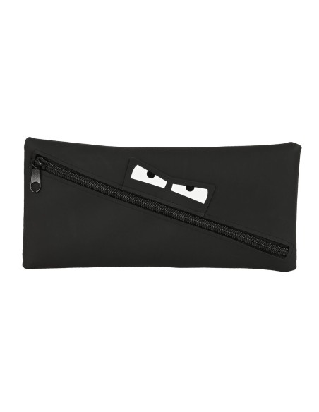 Trousse d'écolier Safta   Visage 22 x 11 x 1 cm Noir