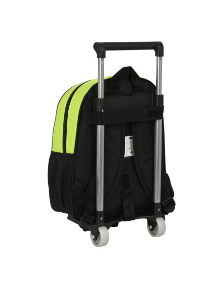 Cartable à roulettes Real Betis Balompié Noir Citron 28 x 34 x 10 cm