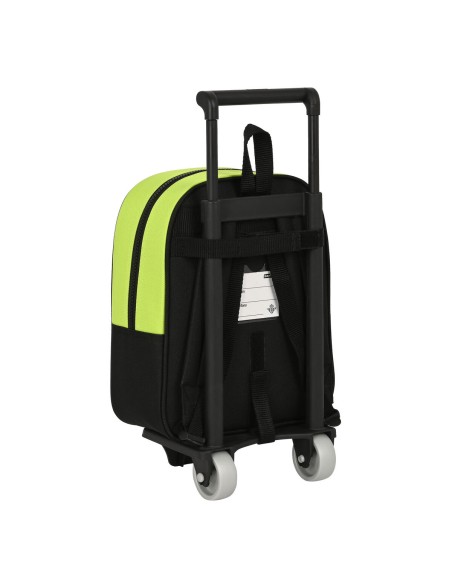 Cartable à roulettes Real Betis Balompié Noir Citron 22 x 27 x 10 cm