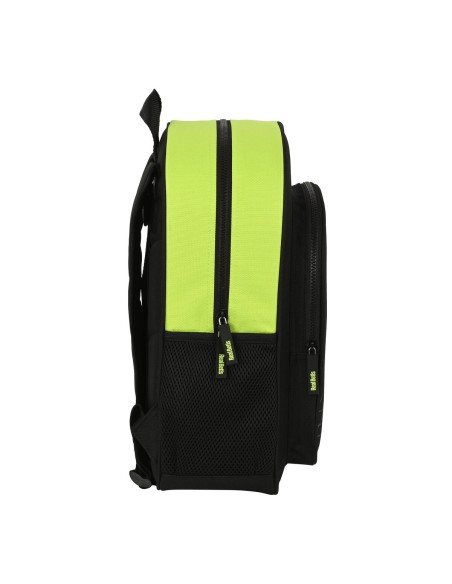 Cartable Real Betis Balompié 32 x 38 x 12 cm Noir Citron