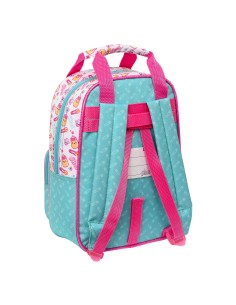 Cartable The Bellies 20 x 28 x 8 cm Violet Turquoise Blanc 2