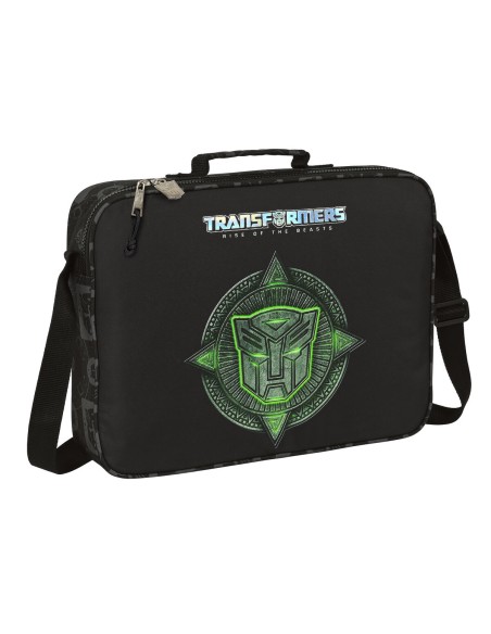Cartable d'école Transformers Noir 38 x 28 x 6 cm