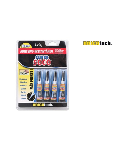Adhésif instantané Bricotech Super 5000 3 g (24 Unités)