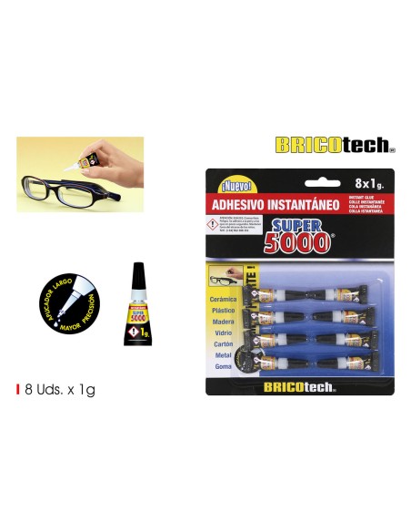 Adhésif instantané Bricotech Super 5000 1 g (36 Unités)