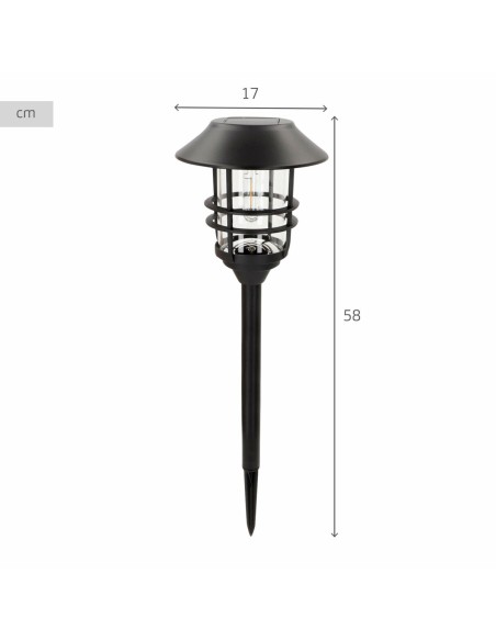 Lampe solaire Aktive 17 x 58 x 17 cm (2 Unités)