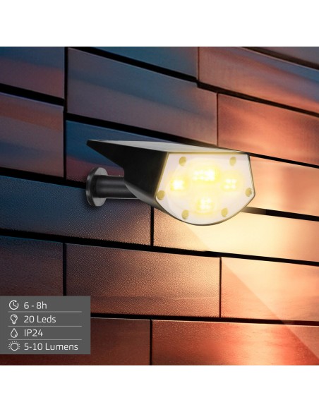 Lampe solaire Aktive 11 x 29 x 15 cm (6 Unités)