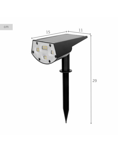 Lampe solaire Aktive 11 x 29 x 15 cm (6 Unités)