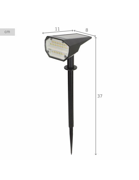 Lampe solaire Aktive 8 x 37 x 11 cm (6 Unités)