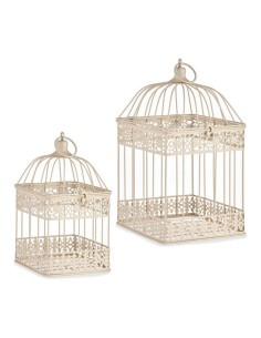 Cage 80954 Crème 18 x 35,5 x 18 cm (2 pcs)