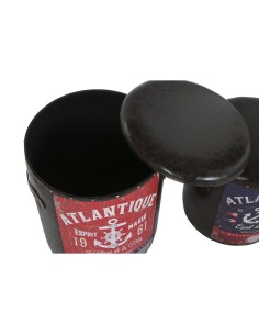Set de boîtes décoratives Home ESPRIT Marron Multicouleur Polyuréthane Métal Vintage 2