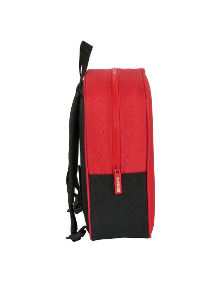 Cartable Sevilla Fútbol Club Noir Rouge 22 x 27 x 10 cm