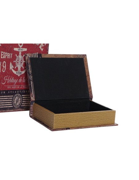 Set de boîtes décoratives Home ESPRIT Multicouleur Bois Toile Ancre