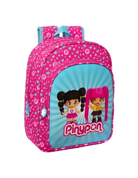 Cartable Pinypon Bleu Rose 26 x 34 x 11 cm