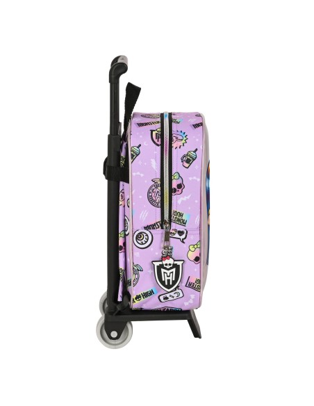 Cartable à roulettes Monster High Best boos Lila 22 x 27 x 10 cm