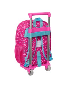 Cartable à roulettes Pinypon Bleu Rose 26 x 34 x 11 cm 2