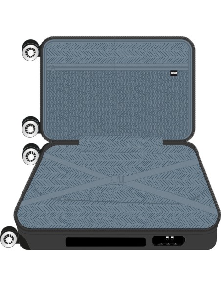 Valise cabine Safta Gris foncé 20'' 34,5 x 55 x 20 cm