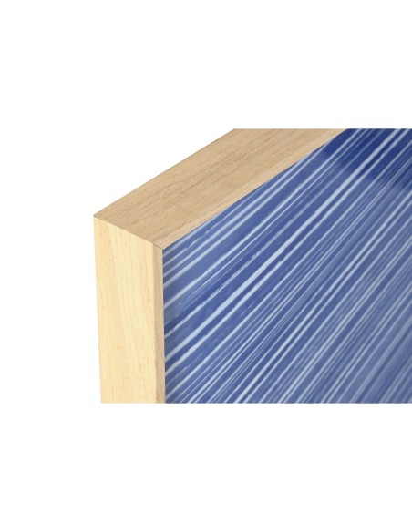 Cadre Home ESPRIT Jaune Bleu Moderne 120 x 3,5 x 120 cm (2 Unités)