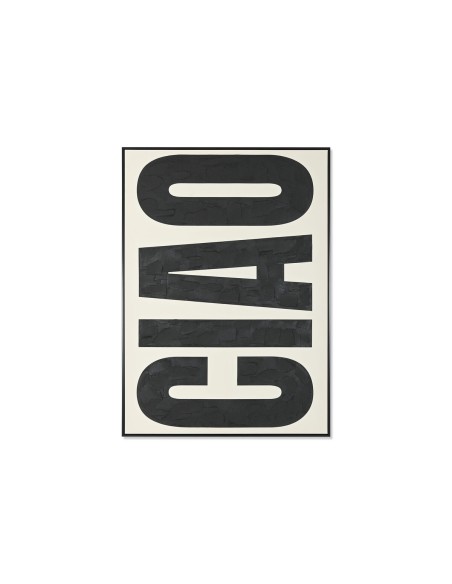 Cadre Home ESPRIT Ciao Blanc Noir Moderne 103 x 4,5 x 143 cm 103 x 4 x 143 cm