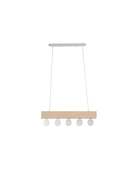 Suspension Home ESPRIT Blanc Noir Marron Clair Bois 50 W 80 x 10 x 30 cm