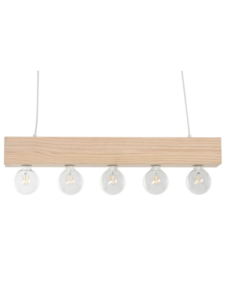 Suspension Home ESPRIT Blanc Noir Marron Clair Bois 50 W 80 x 10 x 30 cm