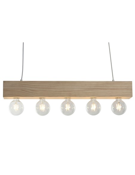 Suspension Home ESPRIT Blanc Noir Marron Clair Bois 50 W 80 x 10 x 30 cm