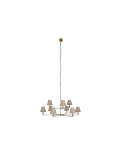 Suspension Home ESPRIT Beige Doré Laiton 25 W 113 x 113 x 132 cm