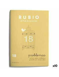 Cahier de maths Rubio Nº 18 A5 Espagnol 20 Volets (10 Unités)